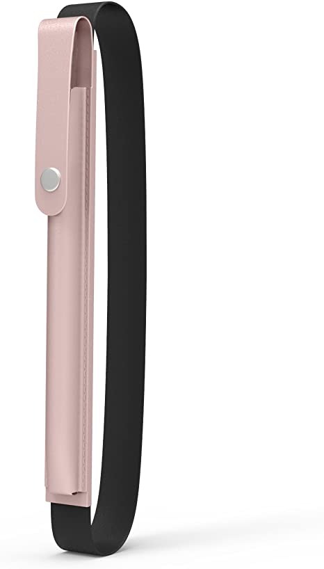 MoKo Case Holder for Apple Pencil 1st/2nd Generation, Elastic Pocket Pouch Sleeve Detachable Cover for Apple Pen, Fit New iPad Pro 11"/ Pro 12.9" 2021/2020/2018/2017/2015, Rose Gold