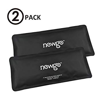 Gel Ice Pack for Cold Therapy Reusable Hot Cold Gel Pack for Sports Injuries, Pain Relief, Headaches, Fever, Sprains and Swelling, Cold Compress for Head, Neck, Shoulder, Wrist, Knee(Set of 2 Pack)