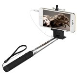 Selfie Stick JETech Battery Free Selfie Stick Extendable Cable Control Self-portrait Monopod Pole with Mount Holder for Apple iPhone 66 Plus54 iPod Samsung Galaxy S6S5S4S3 Note 432 and More