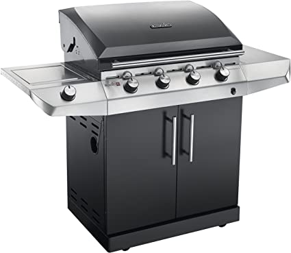 Char-Broil Performance Series T47G - 4 Burner Gas Barbecue Grill with TRU-Infrared technology and Side-Burner, Black Finish