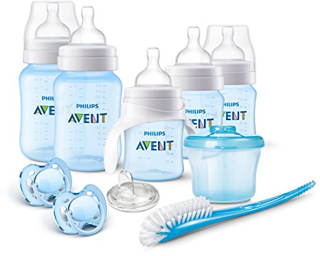 Philips AVENT Anti-Colic Bottle Newborn Starter Set, Blue