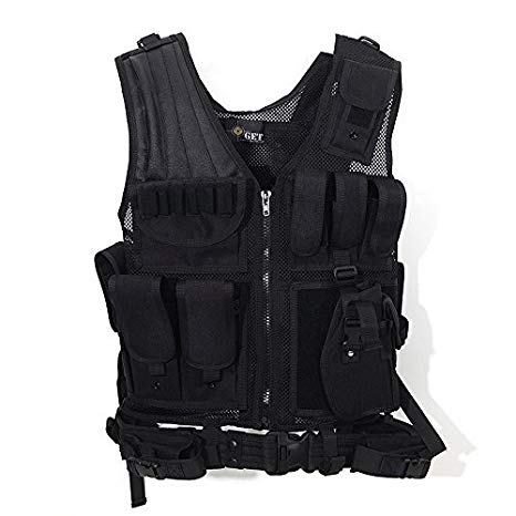 Tactical Outdoor Law Enforcement Tactical Vest Adjustable Adult SWAT Military Police Vest Tactical Outdoor Vest