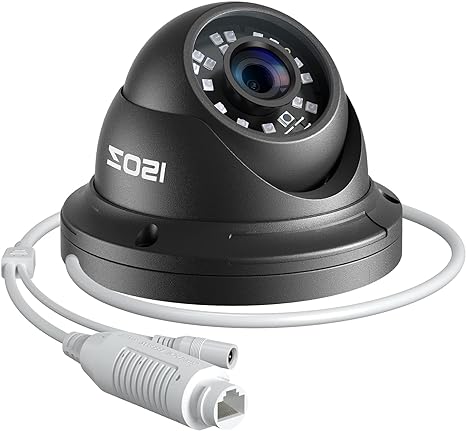 ZOSI 5MP 3K Add-on Security Dome POE Camera, 2880 x 1620 Indoor Outdoor IP Camera, 80ft Night Vision, 3.6mm Lens, 95°View Angle, IP66 Weatherproof (Only Work with Our PoE NVR)