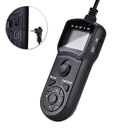 Digital Timer Remote Shutter Cord for Canon JJC Timer Shutter Release Remote Control Cord Replaces Canon RS-60E3 perfectly fit Canon EOS Rebel XS T3 T5 T6 SL1 SL2 XT XTi XSi T1i T2i T3i T4i T5i T6i T6s T7i 80D 77D 70D 60D,etc