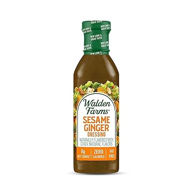 Sesame Ginger Dressing Zero Calories by Walden Farms 1 Bottle Net Wt. 12 FL OZ (355mL)