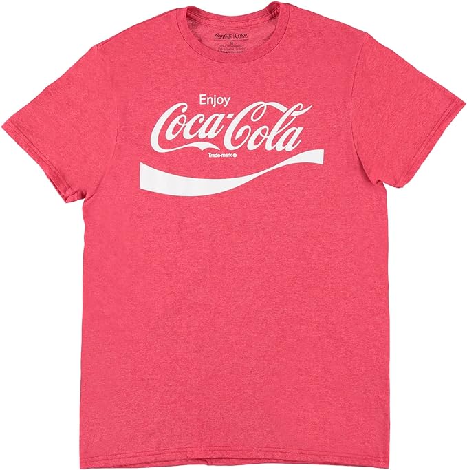 Coca-Cola Mens Classic Shirt - Have a Coke and a Smile Tee - Coke Soda Classic T-Shirt