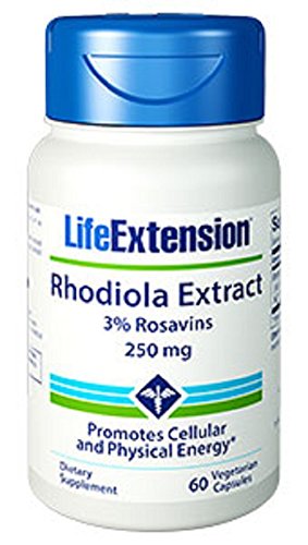 Life Extension Rhodiola Extract 3% Rosavins (250 mg 60 vegetarian capsules)