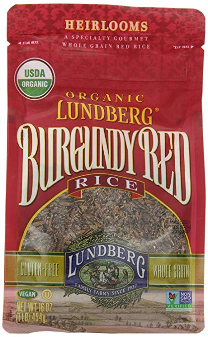Lundberg Family Farms Organic Rice, Burgundy Red, 16 Ounce