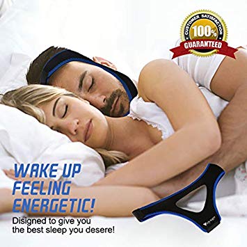 Anti Snoring Chin Strap - Most Effective Snoring Solution and Anti Snoring Devices - Snoring Chin Strap - Stop Snoring Sleep Aid for Men and Women