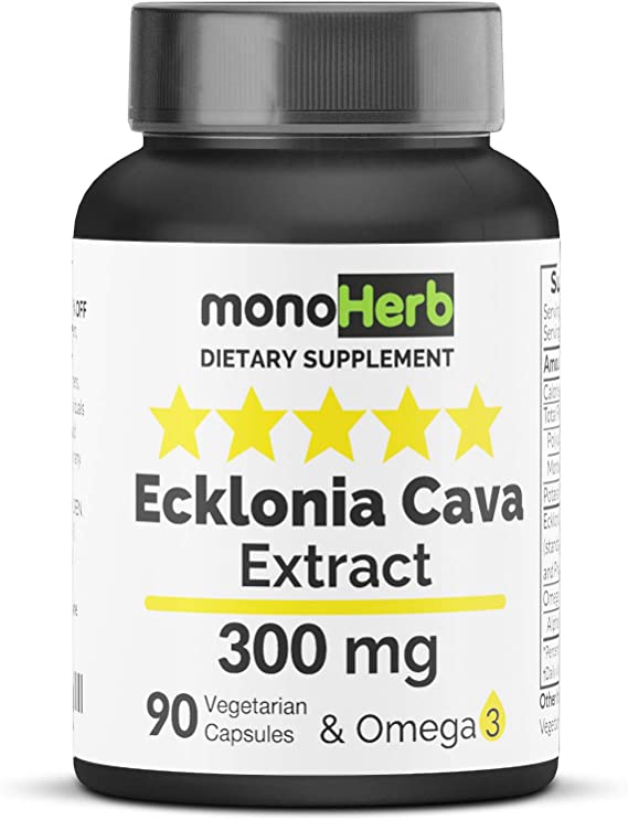 Ecklonia Cava Extract 300 mg per Capsule - 90 Vegetarian Capsules