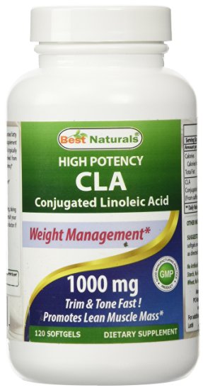 Best Naturals High Potency CLA, 1000 mg, 120 Softgels