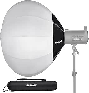 NEEWER 33.5"/85cm Lantern Softbox, Quick Release 360° Light Diffuser Bowens Mount Softbox with Lightweight Nylon Alloy for RGB CB60 CB60B CB200B MS60B MS60C MS150B Continuous LED Video Lights, NS35L