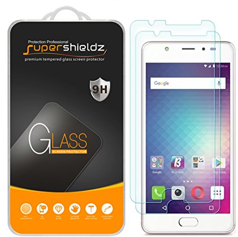 [2-Pack] BLU "LIFE ONE X2" Tempered Glass Screen Protector, Supershieldz Anti-Scratch, Anti-Fingerprint, Bubble Free, Lifetime Replacement Warranty