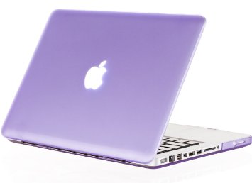 Kuzy - Light PURPLE 13-inch Ultra Slim Rubberized Hard Case Light Weight Matte Cover for MacBook Pro 133quot A1278 with or without Thunderbolt Aluminum Unibody