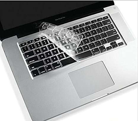 YUNDA 13"15" Thin Clear TPU Keyboard Protector Cover Skin for Apple MacBook Pro Retina