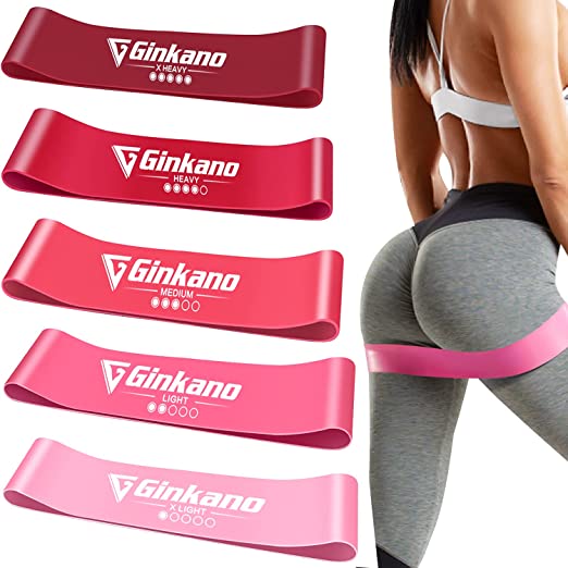 FOLAI Resistance Bands for Legs and Butt Exercise Bands - Non Slip Elastic Booty Bands, 3 Levels Workout Bands Women Sports Fitness Band for Squat Glute Hip Training