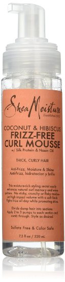 SheaMoisture 7.5 oz Coconut & Hibiscus Frizz-Free Curl Mousse