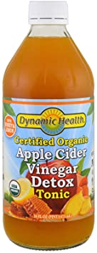 Dynamic Health Certified Organic Apple Cider Vinegar Detox Tonic, 16 Ounce