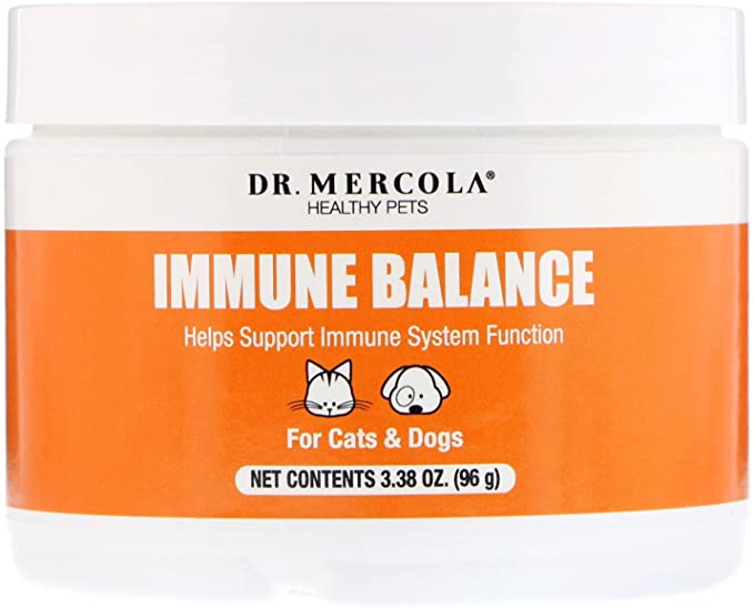 Dr. Mercola, Immune Balance, for Cats and Dogs, 3.5 oz. (102 g), Supports Liver and Digestive Health, with Bovine Colostrum, Non GMO, Soy-Free