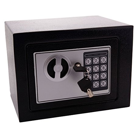 Mefeir 9"Electronic Digital Security Safe Box Keypad Lock, Home Office Hotel Jewelry Gun Cash Use Storage