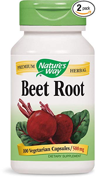 Nature's Way Beet Root Powder Capsules 500 Mg, 100-count (2 pck)