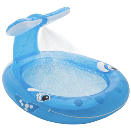 Intex Whale Spray Pool, 82" X 62" X 39", for Ages 2