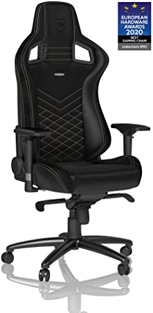 noblechairs Epic Gaming Chair - Office Chair - Desk Chair - PU Faux Leather - Black/Gold
