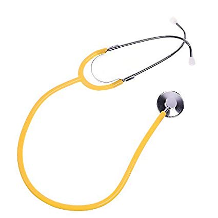 BCP Yellow Color Real Working Stethoscope for Kids Role Play