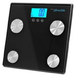 Pyle Health PHLSCBT4BK - Smart Digital Bathroom Scale - Calculates Percent Body Fat and BMI - Syncs Data Wirelessly to iPhone Android App for Weight Tracking - Black