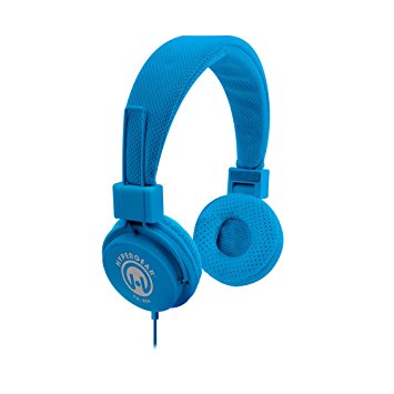 HyperGear 13282 Hi-Fi Stereo Headphones Over Ear Headset with Built-In Inline Microphone 3.5mm Cable, Blue