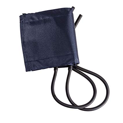 MABIS Sphygmomanometer Blood Pressure Replacement Cuff and Two-Tube Bladder, Adult Size, Blue