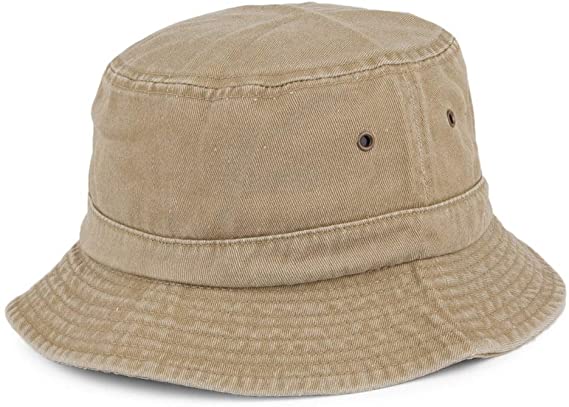Village Hats Packable Cotton Bucket Hat - Khaki