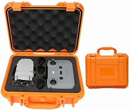 Carry case for DJI Mini 2-Storage Carrying Case Compatible with Newest DJI Mini 2 Fly More Combo and Accessories - Orange.