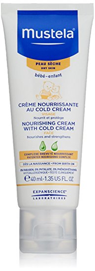 Mustela Nourishing Cream with Cold Cream for Dry Skin, 1.4 oz.