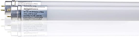 AmazonBasics Professional T8 LED Tube 1500mm, 2200lumens, 20W (equivalent to 58W), Cool White, 6500K, G13 - Pack of 2