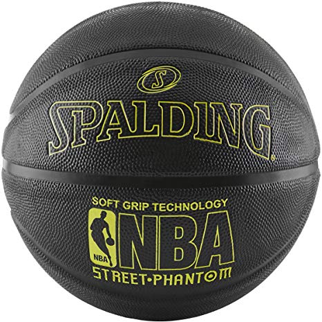 Spalding NBA Street Phantom Basketball 29.5" - Neon Yellow/Black