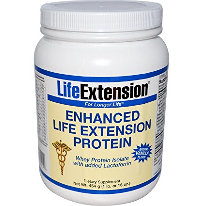 Whey Protein Isolate - Vanilla Life Extension 1 lbs Powder