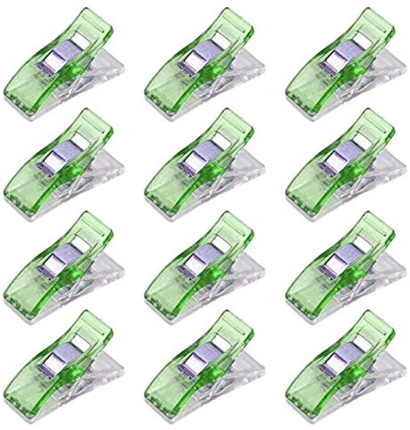 Angelduck 50Pcs Multifunction Clips for Sewing Binding Quilting Crafting (Green)
