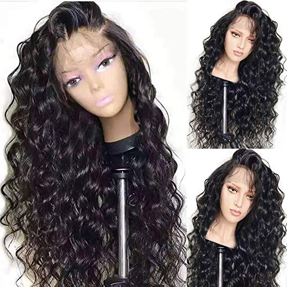 Glueless Lace Front Wigs for Women Natural Wave Pre-plucked Hairline with Baby Hair Heat Resistant Fiber Synthetic Lace Wigs 26 inch …
