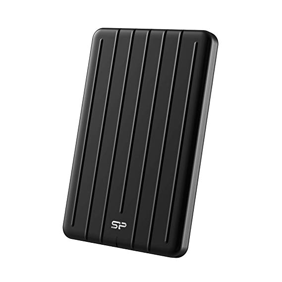 Silicon Power 256GB 3D NAND TLC Rugged Portable External SSD USB 3.1 Gen 2 (USB3.2) with USB-C to USB-C/USB-A Cables, Ideal for PC, Mac, Xbox and PS4, Bolt B75 Pro