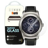 LG G Watch Urbane W150 Tempered Glass Screen Protector by Rerii 9H Hardness 03mm Thickness REAL Tempered Glass Shatterproof High Definition Clear Tempered Glass Oleophobic Coating Retail Safety Packing For LG G Watch Urbane