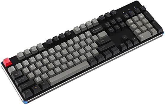 NPKC Black Gray Mixed Dolch Thick PBT 104 87 61 Keycaps OEM Profile Key caps for MX Mechanical Keyboard (Only Keycap) (104 Top Print)