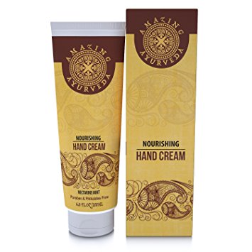 Amazing Ayurveda Premium Hand Cream, 6.8 Fluid Ounce, Nectarine Mint
