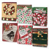 12-pack Assorted Christmas Gift Bags Medium
