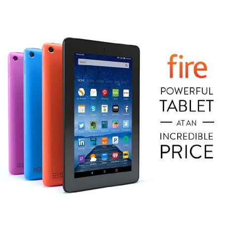 Fire Tablet, 7" Display, Wi-Fi, 8 GB, Black