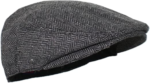 Ted & Jack - Street Easy Herringbone Driving Cap with Quilted Lining