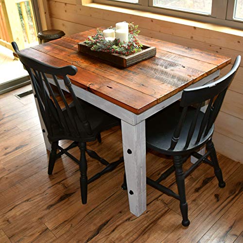 Reclaimed Wood Farmhouse Table - Sugar Mountain Woodworks - Handmade Rustic Wooden Work Table, Computer Desk, Dining Table