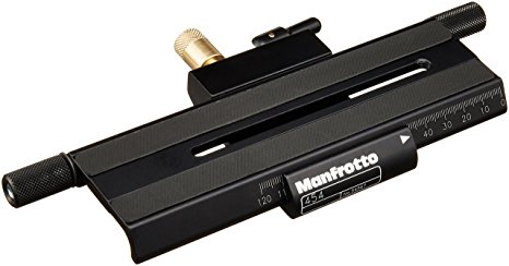Manfrotto 454 Micrometric Positioning Sliding Plate - Replaces 3419 -Black
