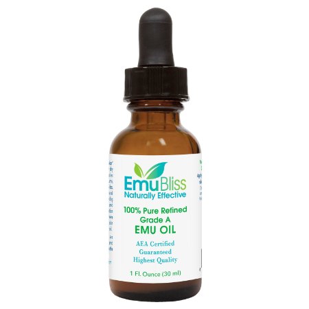 Pure Emu Oil AEA Certified Made in USA for Dry Skin Hair Growth and Conditioning Rash Pain Scars Stretch Marks Swelling Tattoo and Piercing Aftercare Wrinkles Eczema Arthritis Pain Burns No Odor