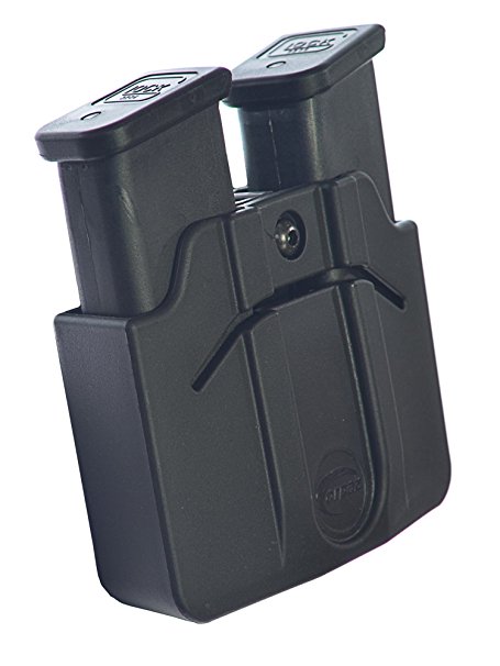 Orpaz Magazine Belt Holster Holds 2 Double Stack 9mm POLYMER Mags Adjustable for Rotation/Retention